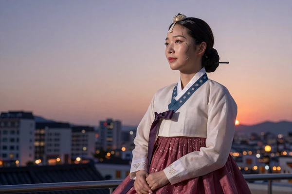 Beautiful Korean woman representing the elegance and warmth of Korean brides seeking international marriage