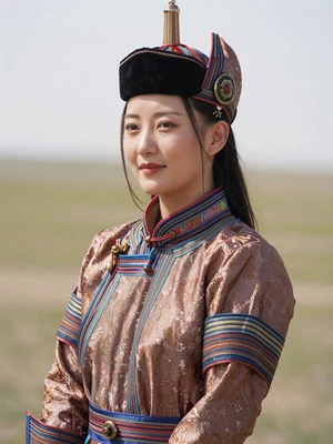 Tuya, a 24-year-old Mongolian woman from Ulaanbaatar with a gentle expression and youthful style