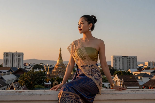 Beautiful Burmese woman representing the grace and elegance of Myanmar culture