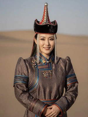 Oyunbileg, a 29-year-old Mongolian woman from Darkhan with a warm smile and sophisticated appearance
